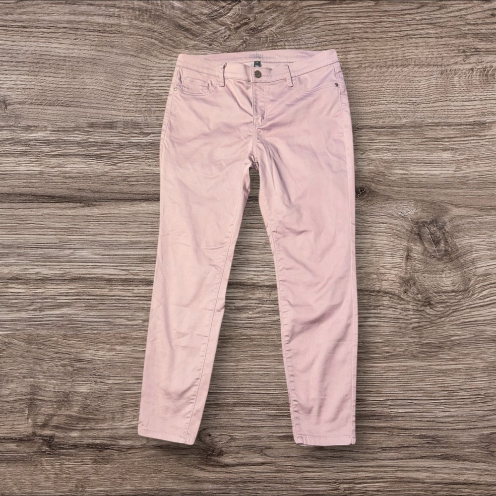 NWOT-‎ Soho Light Pink Straight Leg Denim Dress Pants Size 10